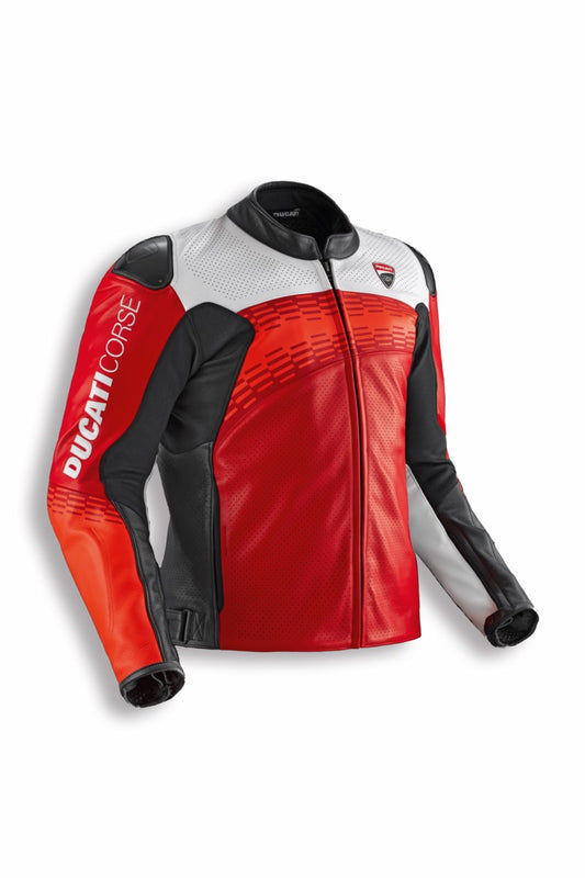 CHAQUETA CUERO DUCATI CORSE C7 PERFORADA