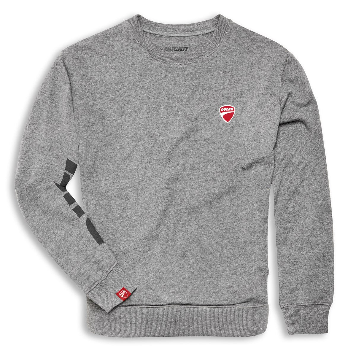 SUDADERA DE CUELLO REDONDO GRIS