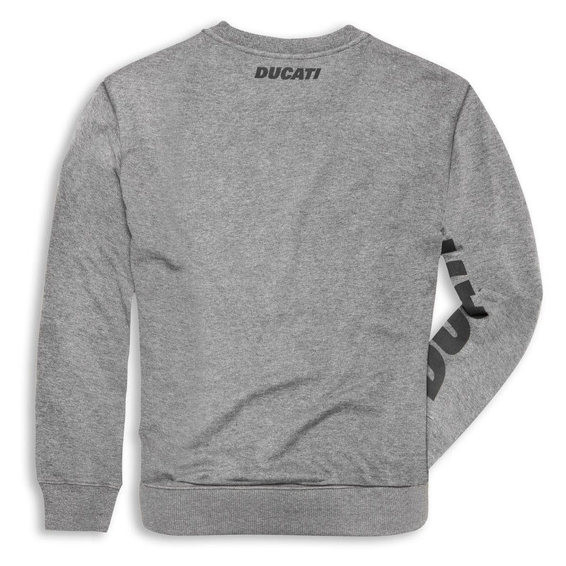 SUDADERA DE CUELLO REDONDO GRIS