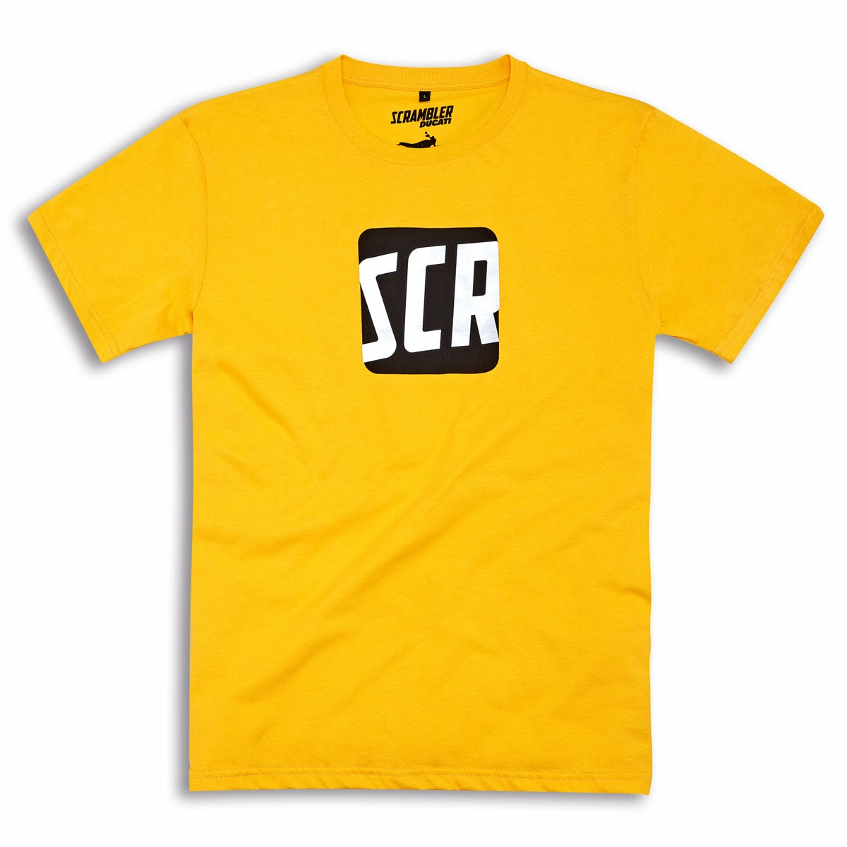 T-SHIRT SCRAMBLER ICON YELLOW