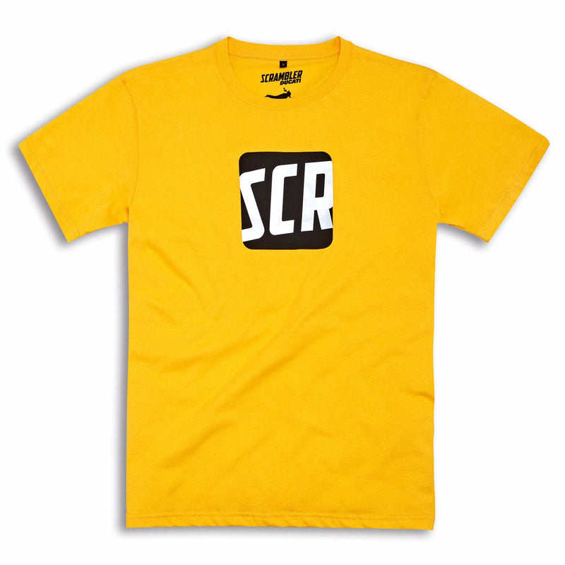 T-SHIRT SCRAMBLER ICON YELLOW